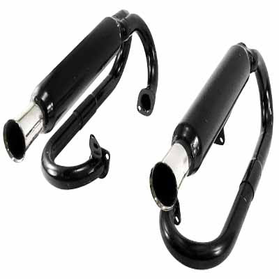 DUAL CANNON EXHAUST FITS 1200-1600cc SINGLE CARB
