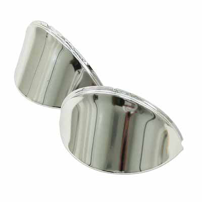HEADLIGHT EYEBROWS STAINLESS STEEL