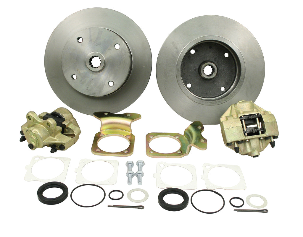 REAR DISC BRAKE KIT 4 x 130mm NO E-BRAKE SWING AXLE 1968 & I.R.S 68 & UP.