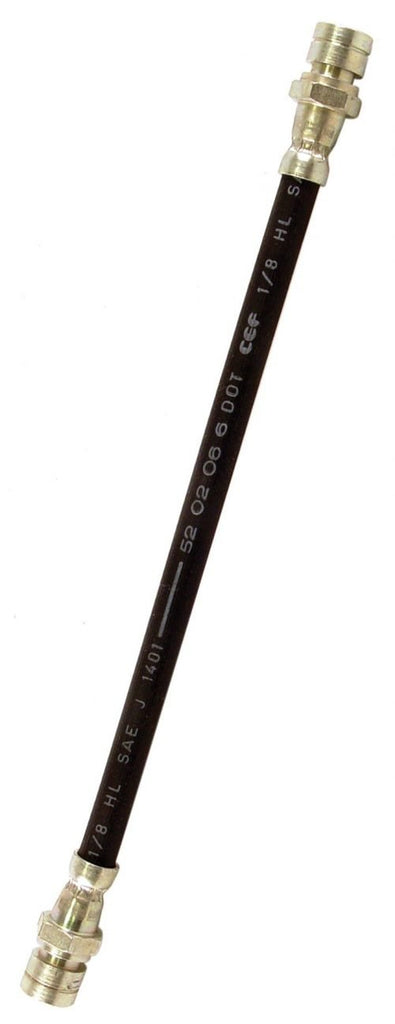 BRAKE HOSE, REAR, BEETLE 1 50-67, GHIA 56-67, TYPE 2 50-67, TYPE 3 64-67