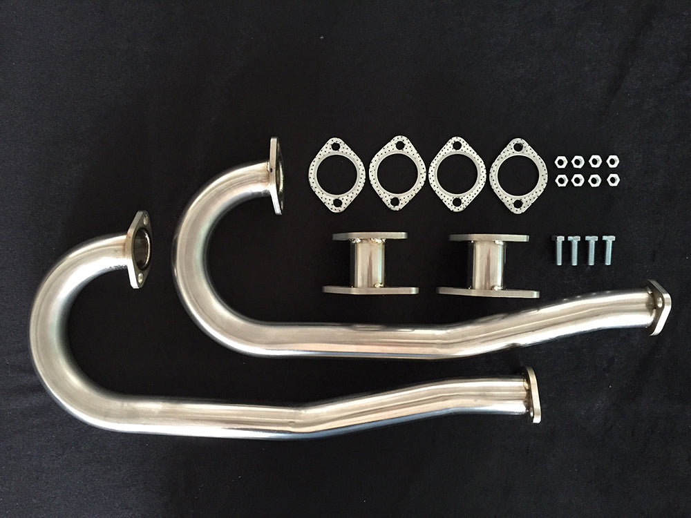 STAINLESS STEEL 38MM J PIPES TYPE 1 ENGINE IN BAY WINDOW BUS