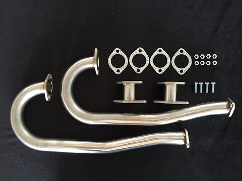 STAINLESS STEEL 38MM J PIPES TYPE 1 ENGINE IN BAY WINDOW BUS
