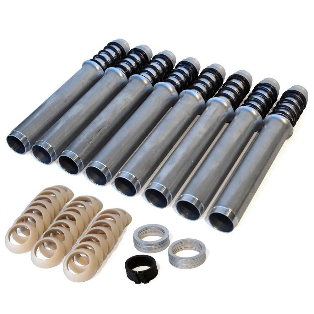 PRO SERIES ADJUSTABLE PUSH ROD TUBE SET - SILVER