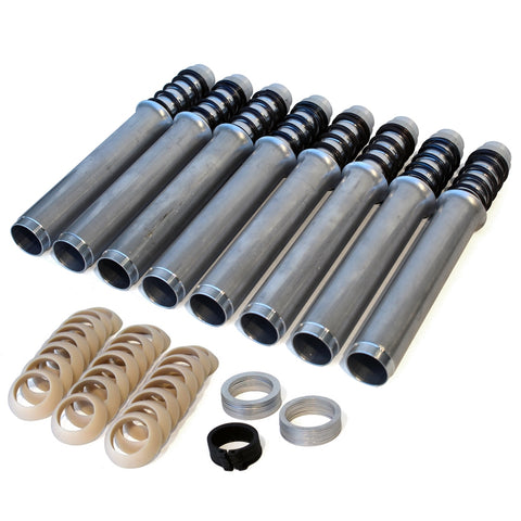 PRO SERIES ADJUSTABLE PUSH ROD TUBE SET - SILVER