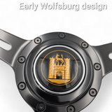 VADER BLACK STEERING WHEEL - SPLITTY BUS