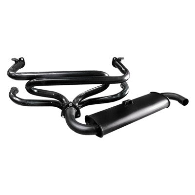 SINGLE QUIET EXHAUST SYSTEM FITS TYPE 1 & GHIA 1300-1600cc 66-73 & TYPE 2 63-71