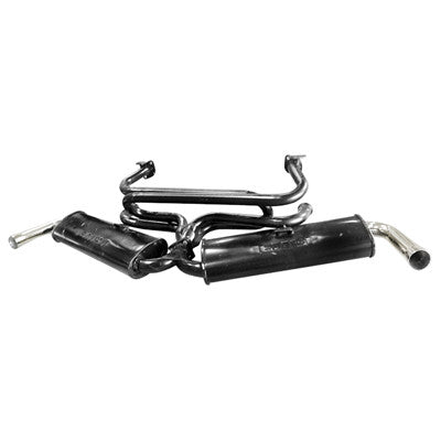 DUAL EXHAUST WITH HEADER FITS TYPE 1 & GHIA 1300-1600cc 66-73