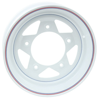 WHITE SPOKE WHEELS 15 x 5 wide with a 2 7/8 back spacing