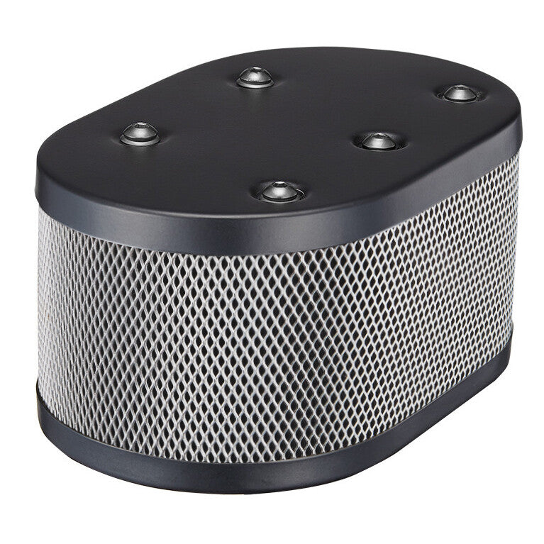 CLASSIC STYLE OVAL MESH AIR FILTER IDF BLACK POWDER COATED