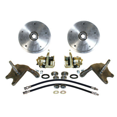 WIDE 5 FRONT DISC BRAKE KIT W/ 2 1/2 DROPPED SPINDLES LINK PIN