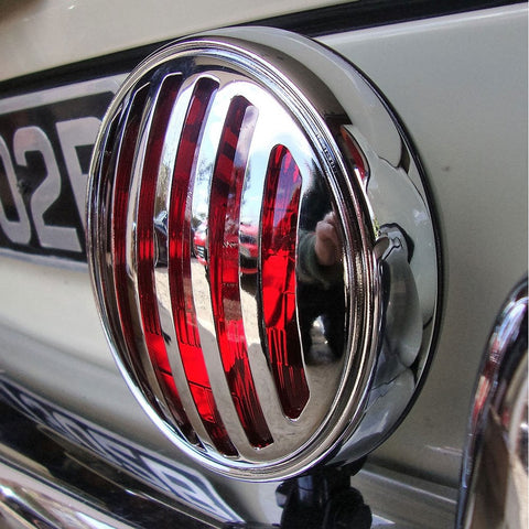 RED STOP LIGHT / FOG LIGHT WITH 356 GRILL - 6"